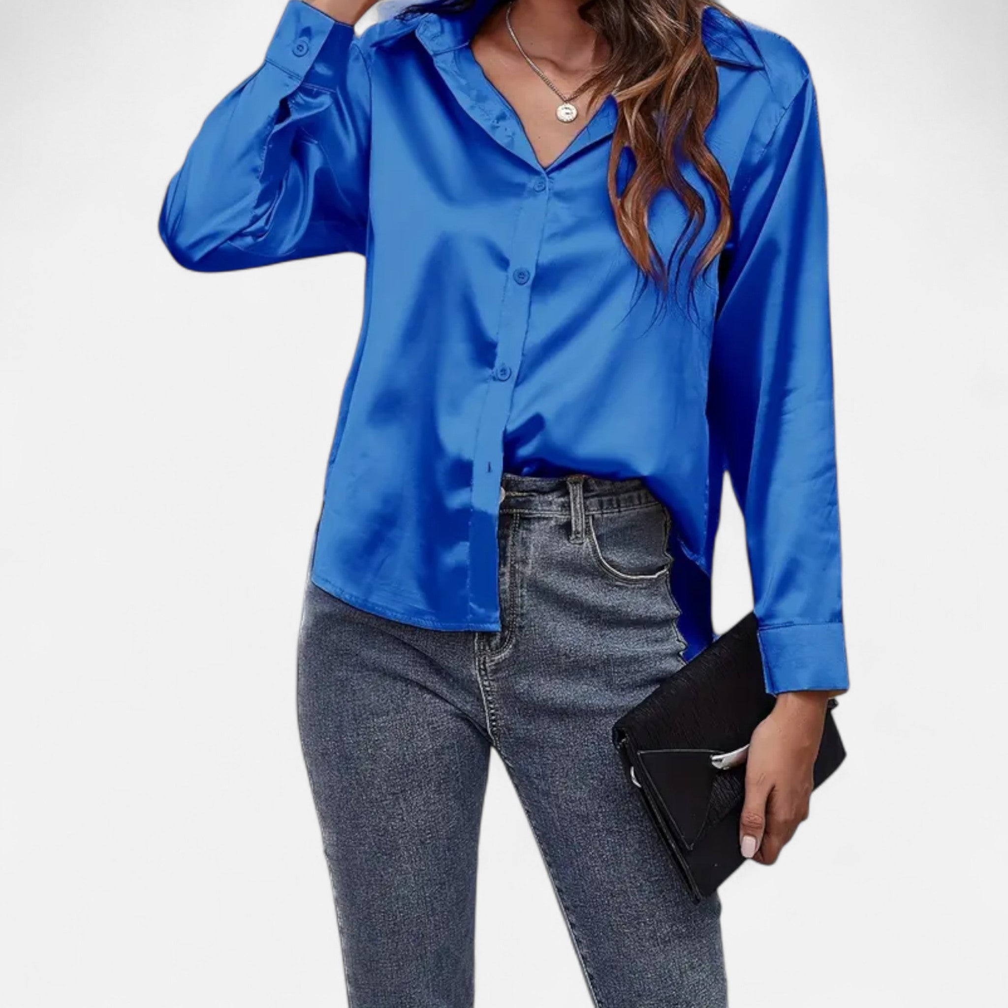 Elvaine | Women’s Satin Blouse – Timeless Formal Elegance
