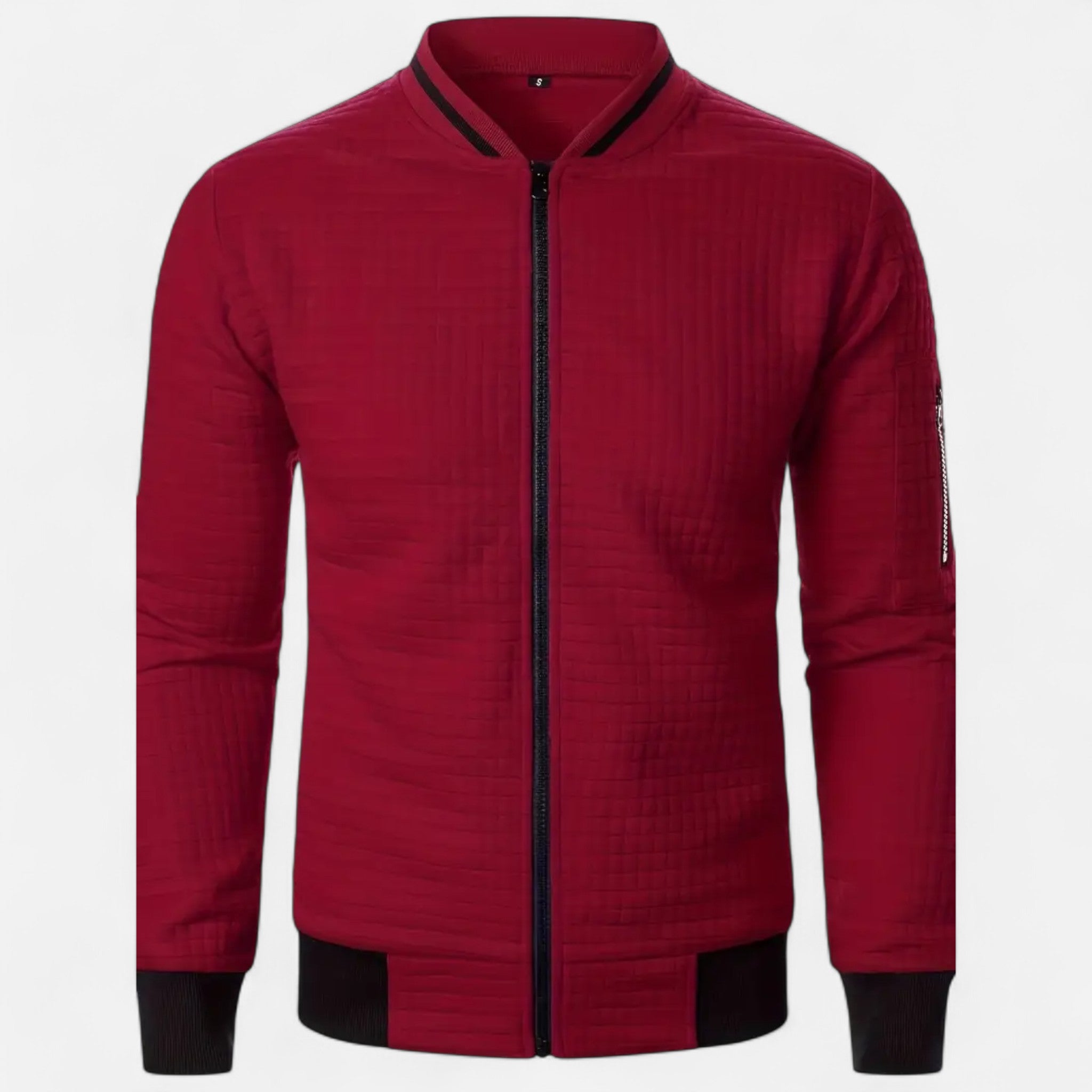 Elvaine | Men’s Zip-Up Jacket – Heritage Checked Elegance