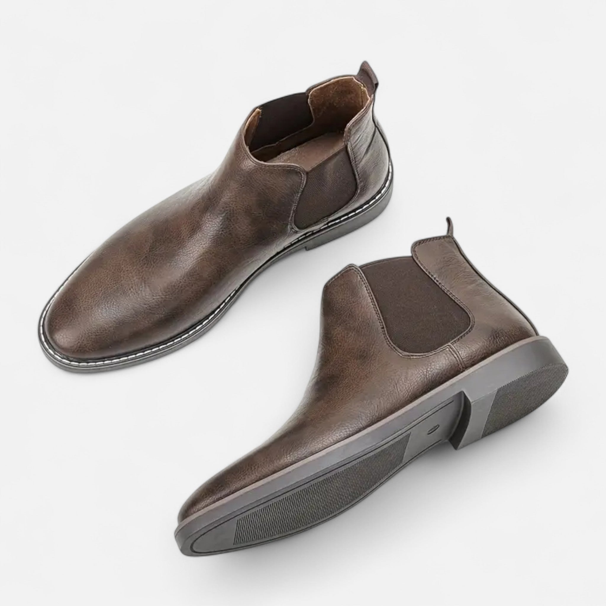 Elvaine | Men’s Vintage Boots – Classic Round-Toe Style