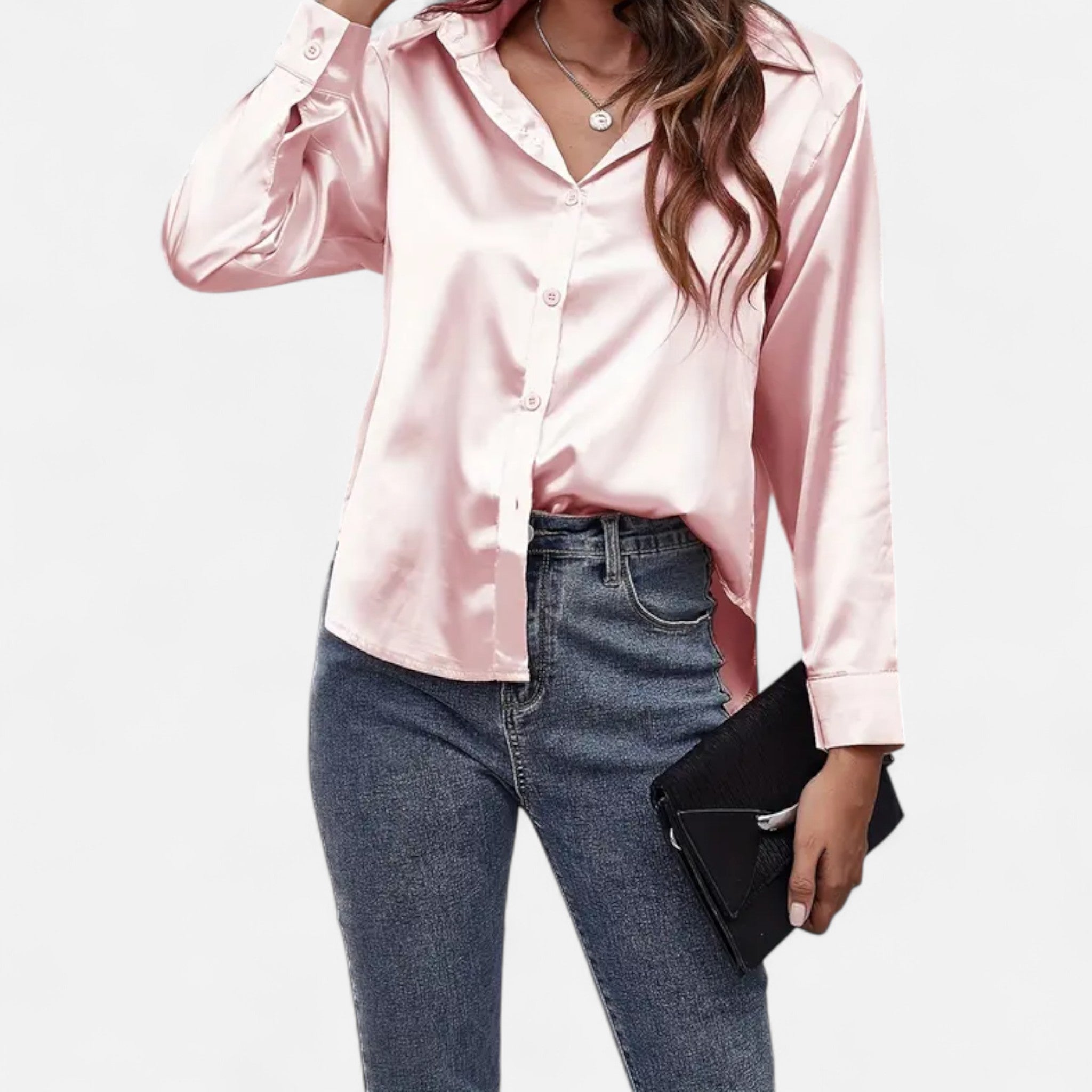 Elvaine | Women’s Satin Blouse – Timeless Formal Elegance