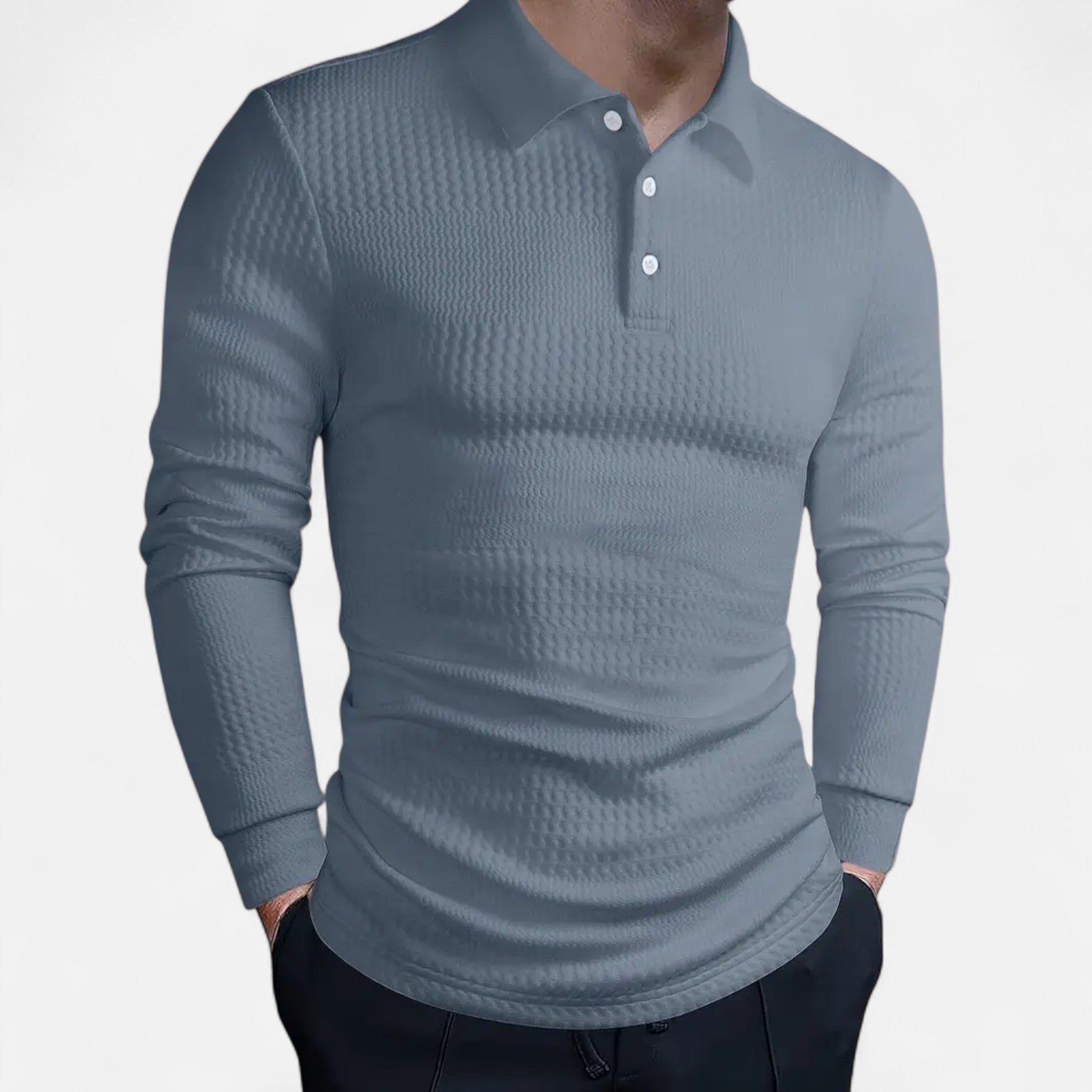 Elvaine | Men’s Full-Sleeve Polo – Refined Casual Style