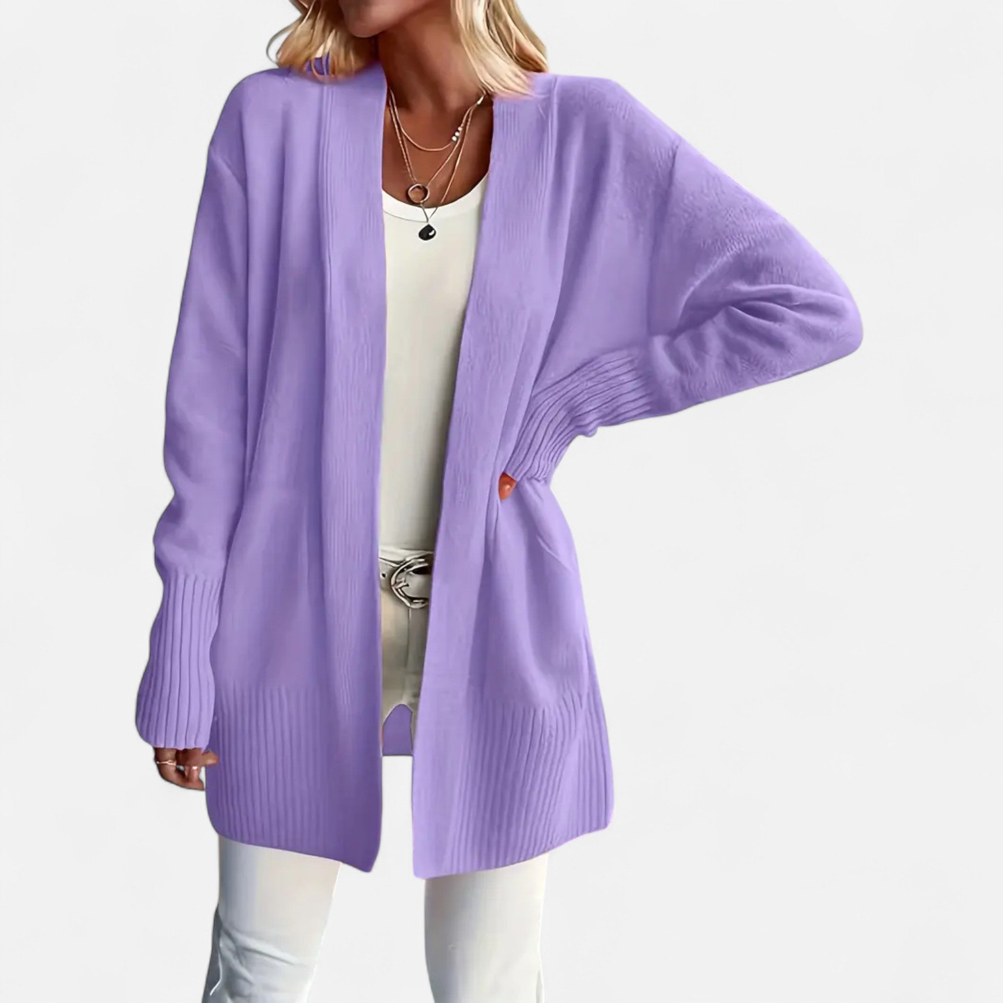 Elvaine | Women’s Knit Cardigan – Vibrant Autumn Elegance