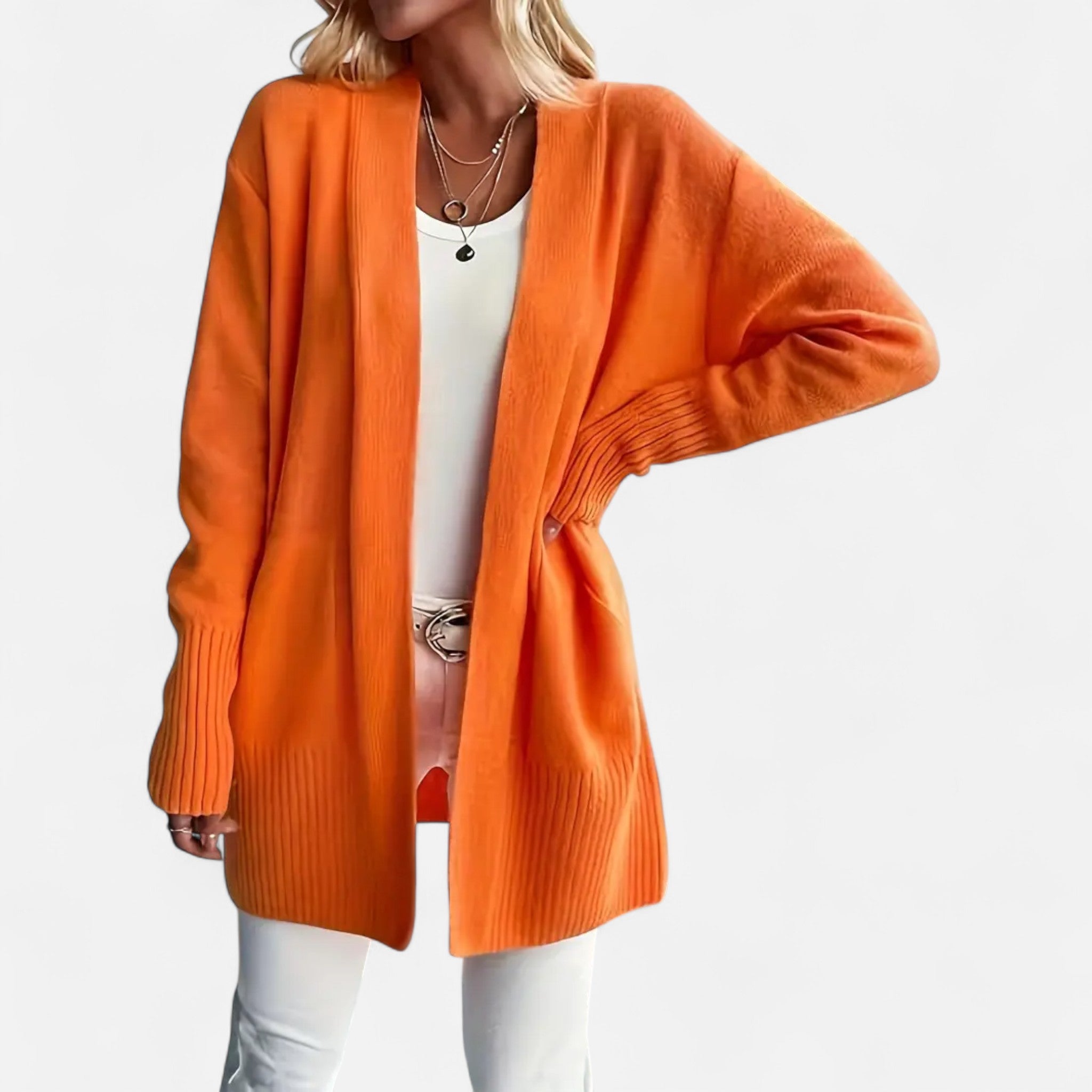 Elvaine | Women’s Knit Cardigan – Vibrant Autumn Elegance