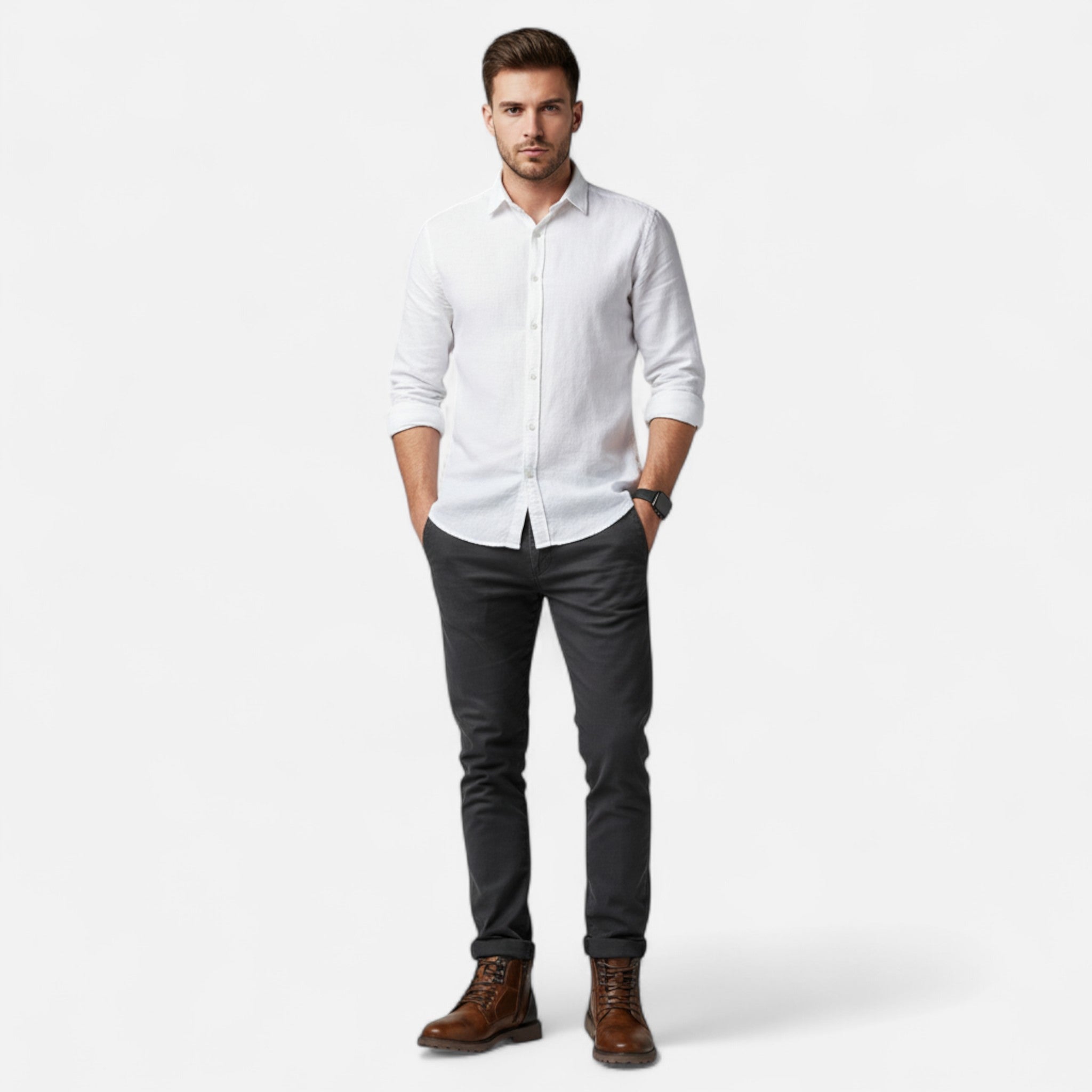 Elvaine | Men’s Lace-Up Boots – Classic Everyday Elegance