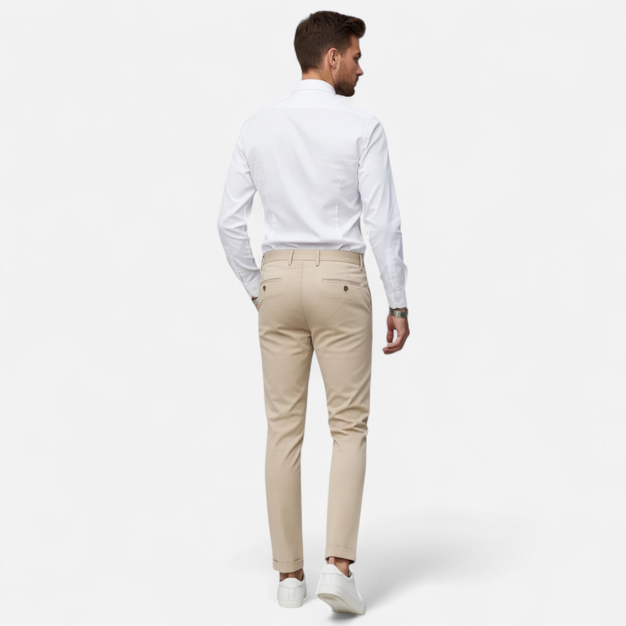 Elvaine | Men’s Slim Trousers – Wrinkle-Resistant Classic