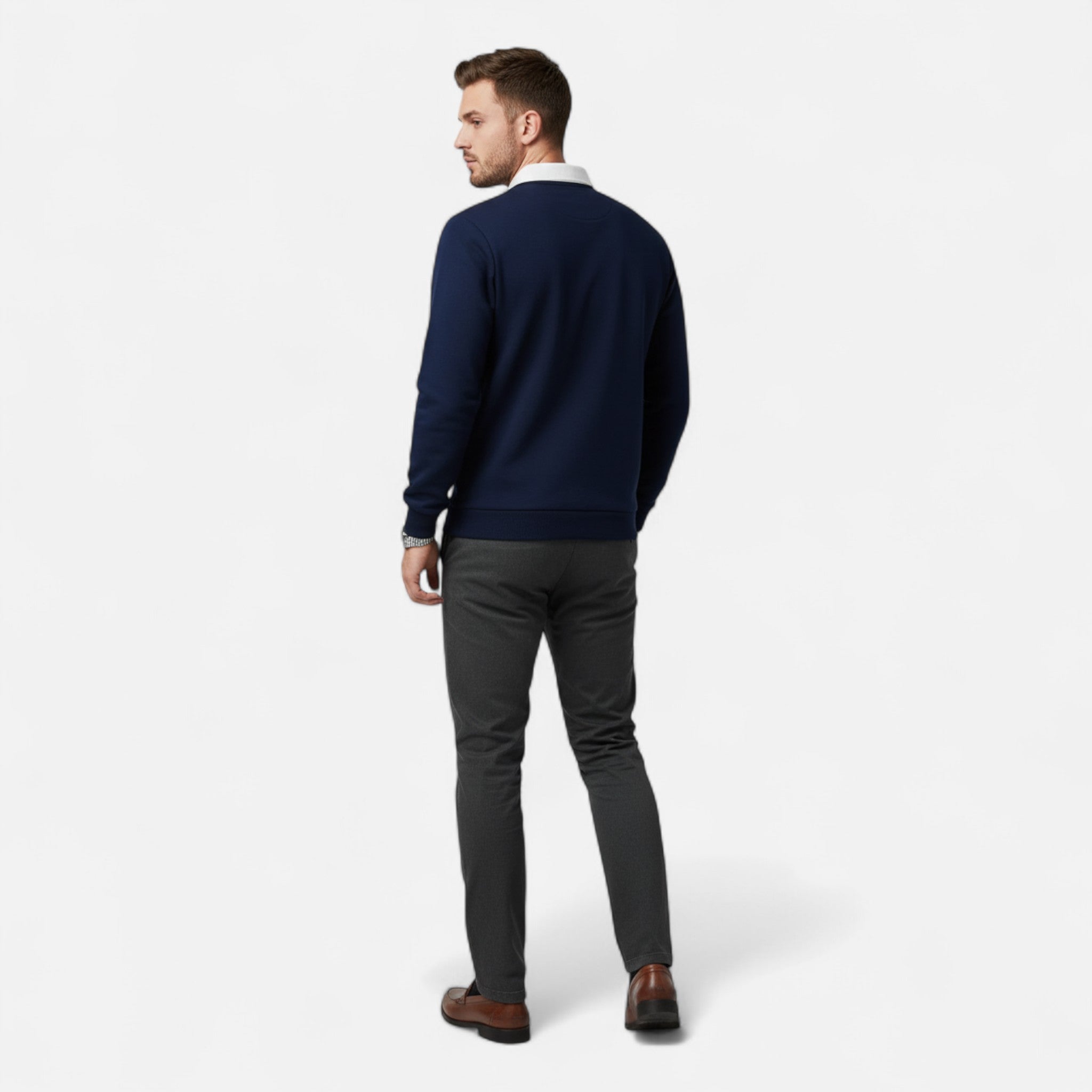 Elvaine | Men’s Long-Sleeve Polo – Refined Outdoor Style