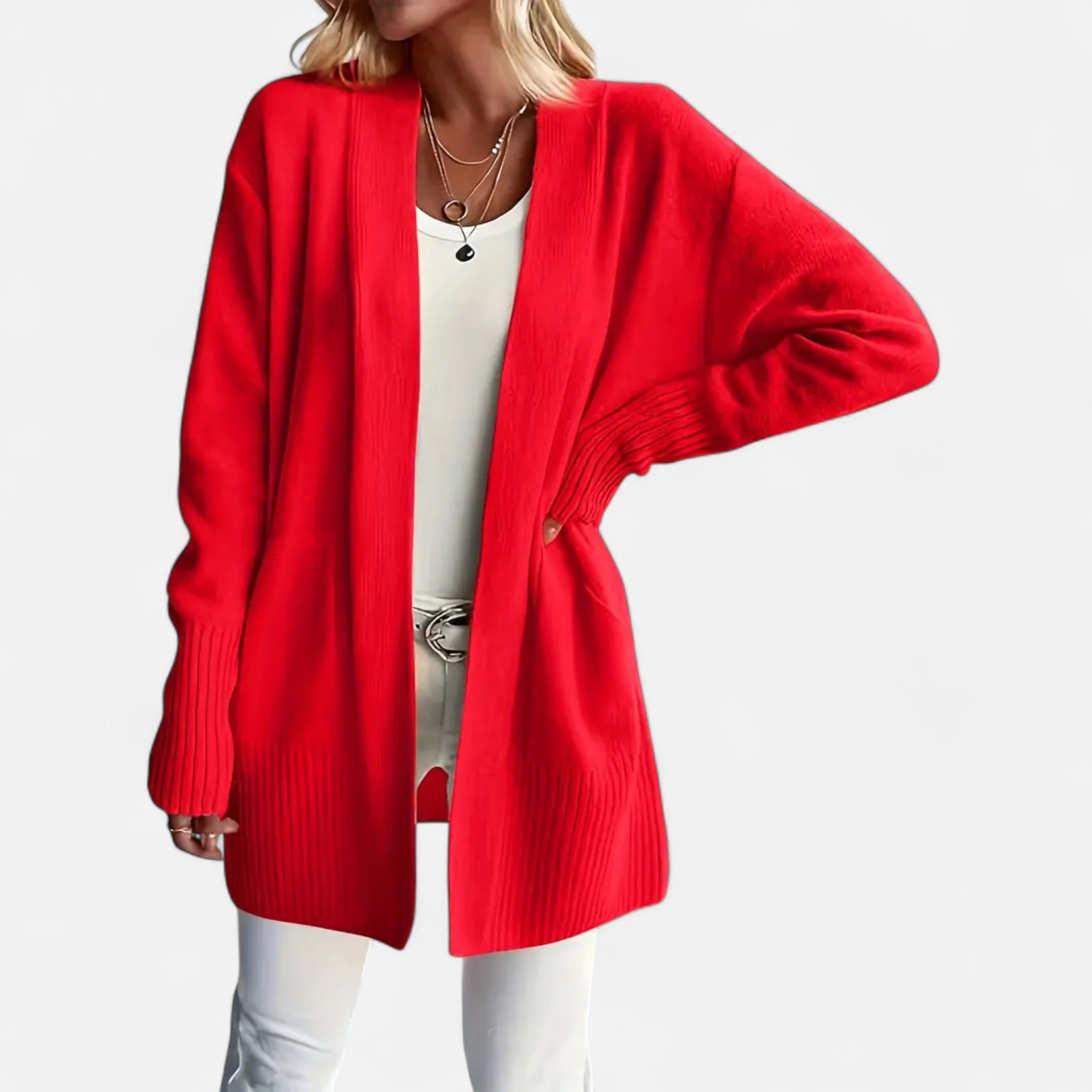 Elvaine | Women’s Knit Cardigan – Vibrant Autumn Elegance