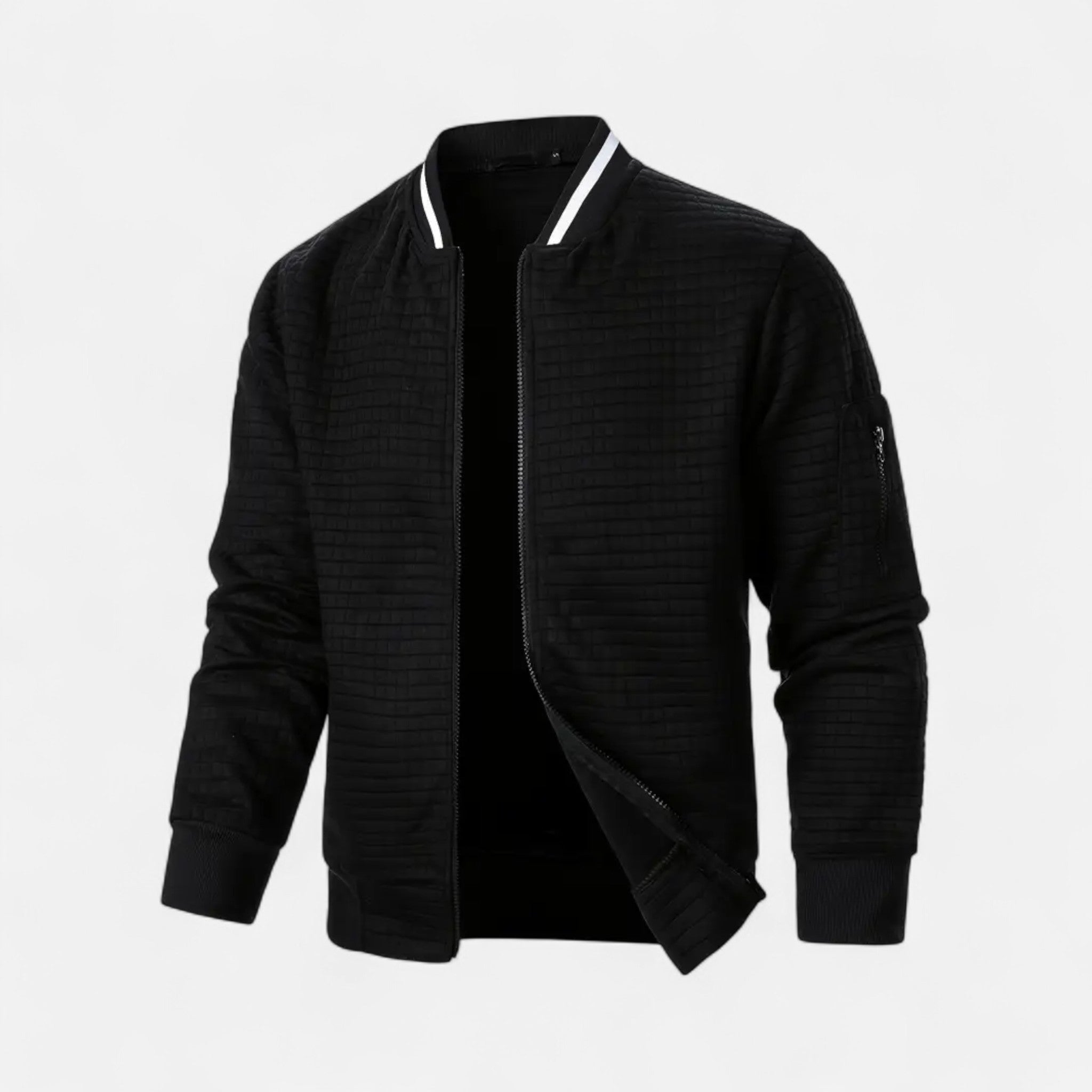 Elvaine | Men’s Zip-Up Jacket – Heritage Checked Elegance
