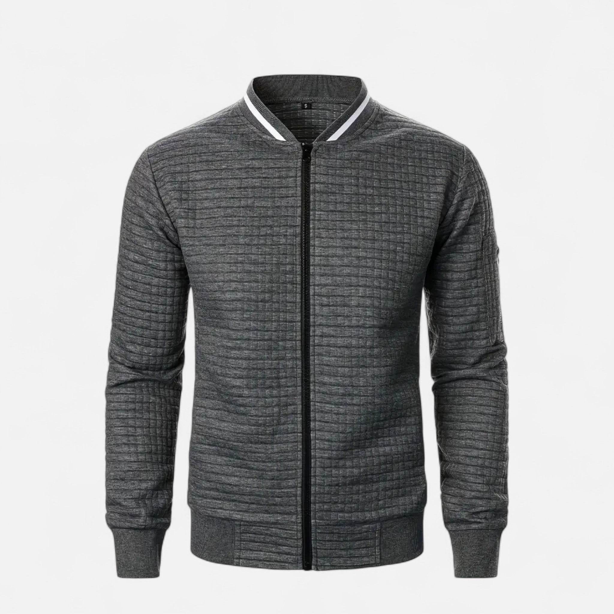Elvaine | Men’s Zip-Up Jacket – Heritage Checked Elegance