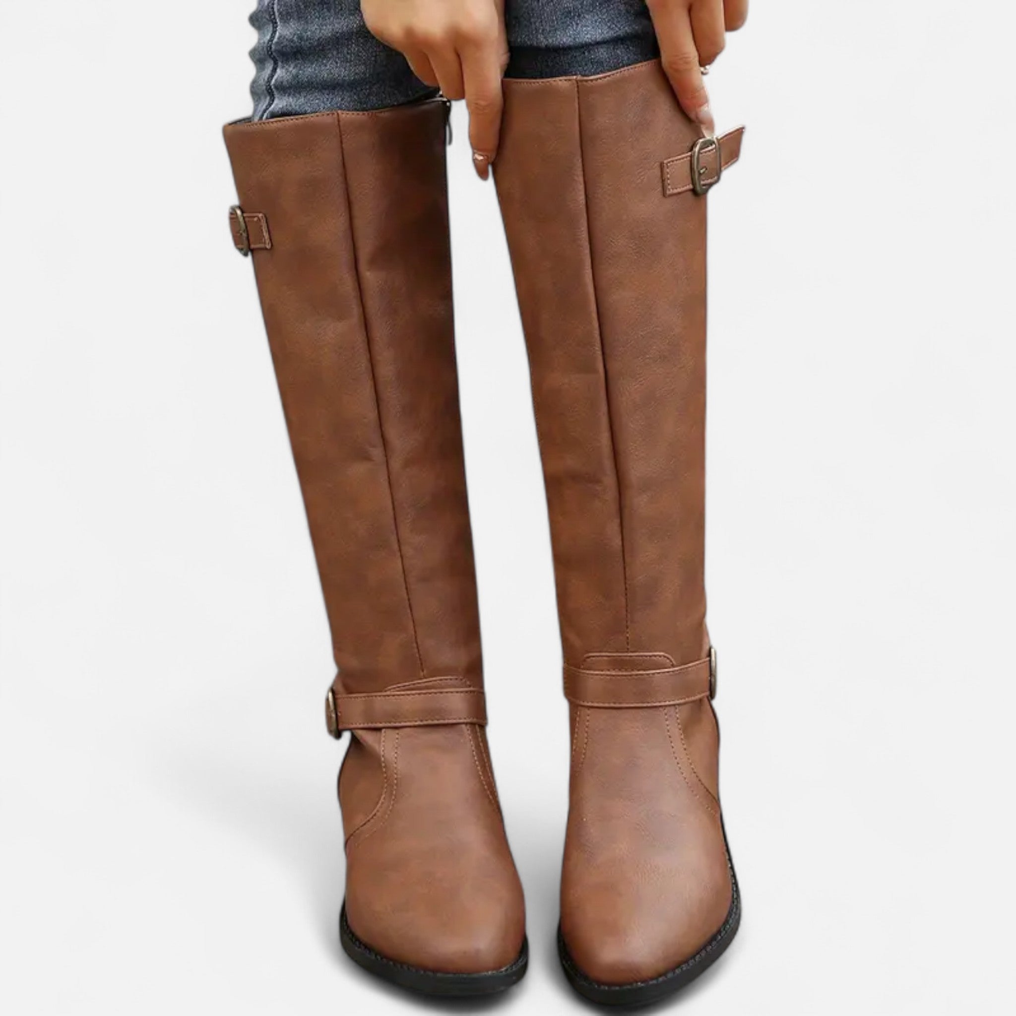 Elvaine | Women’s Classic Boots – Timeless Zipper Design
