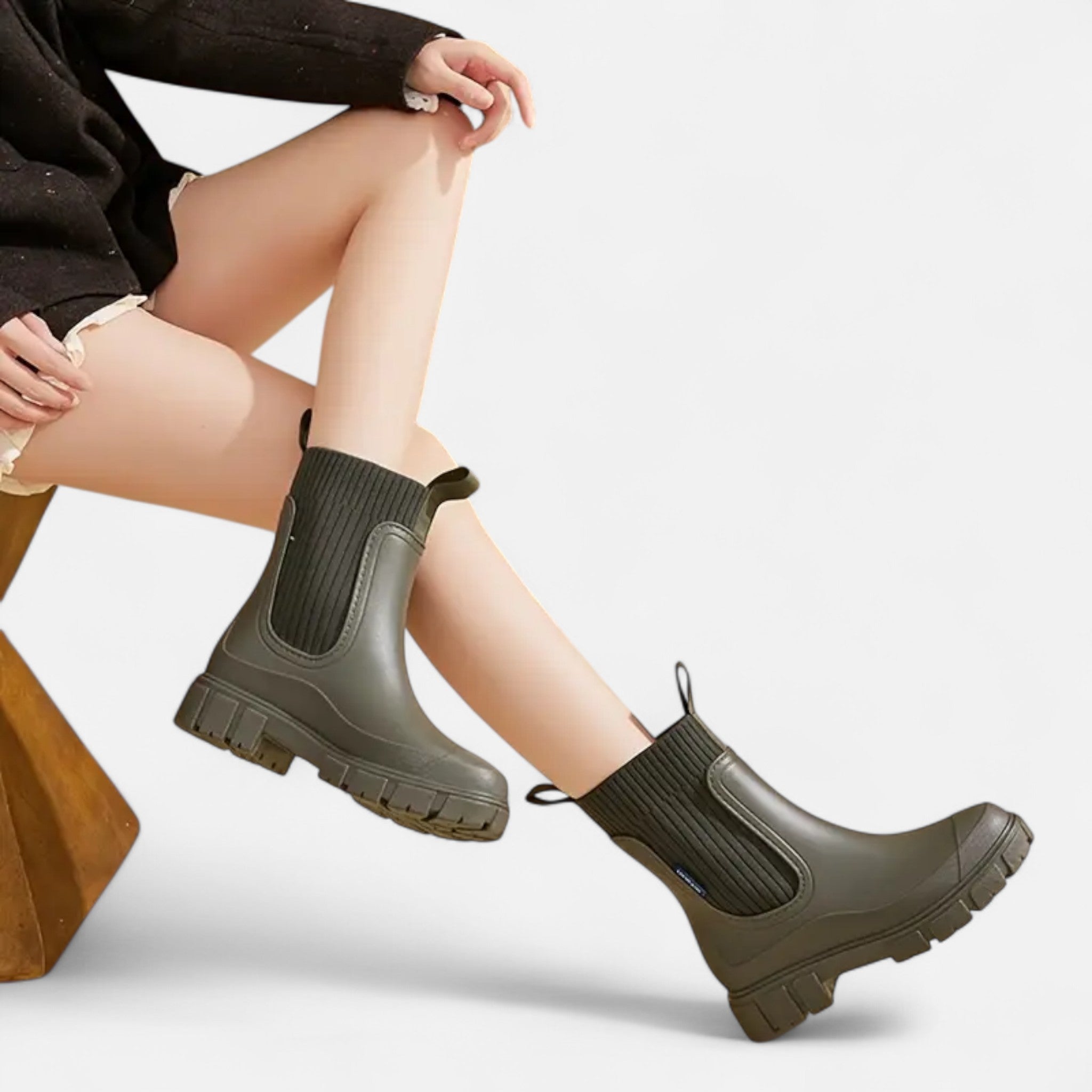 Elvaine | Women’s Outdoor Boots – Durable PVC Sophistication