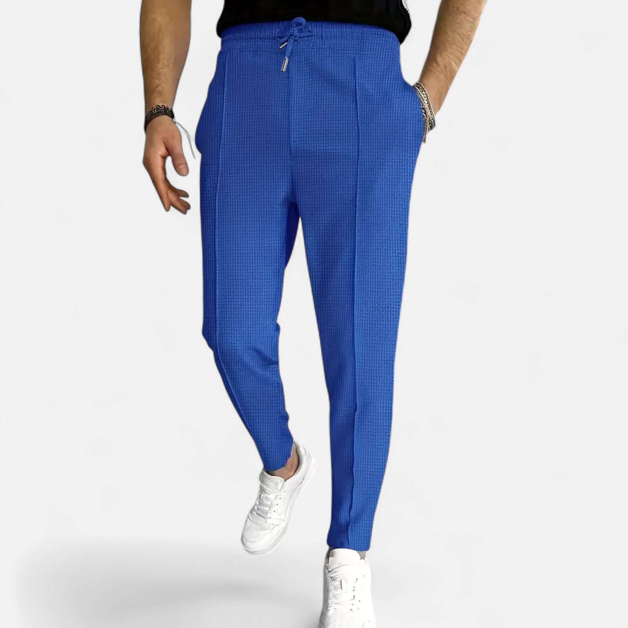 Elvaine | Men’s Waffle Knit Pants – Modern Elegance
