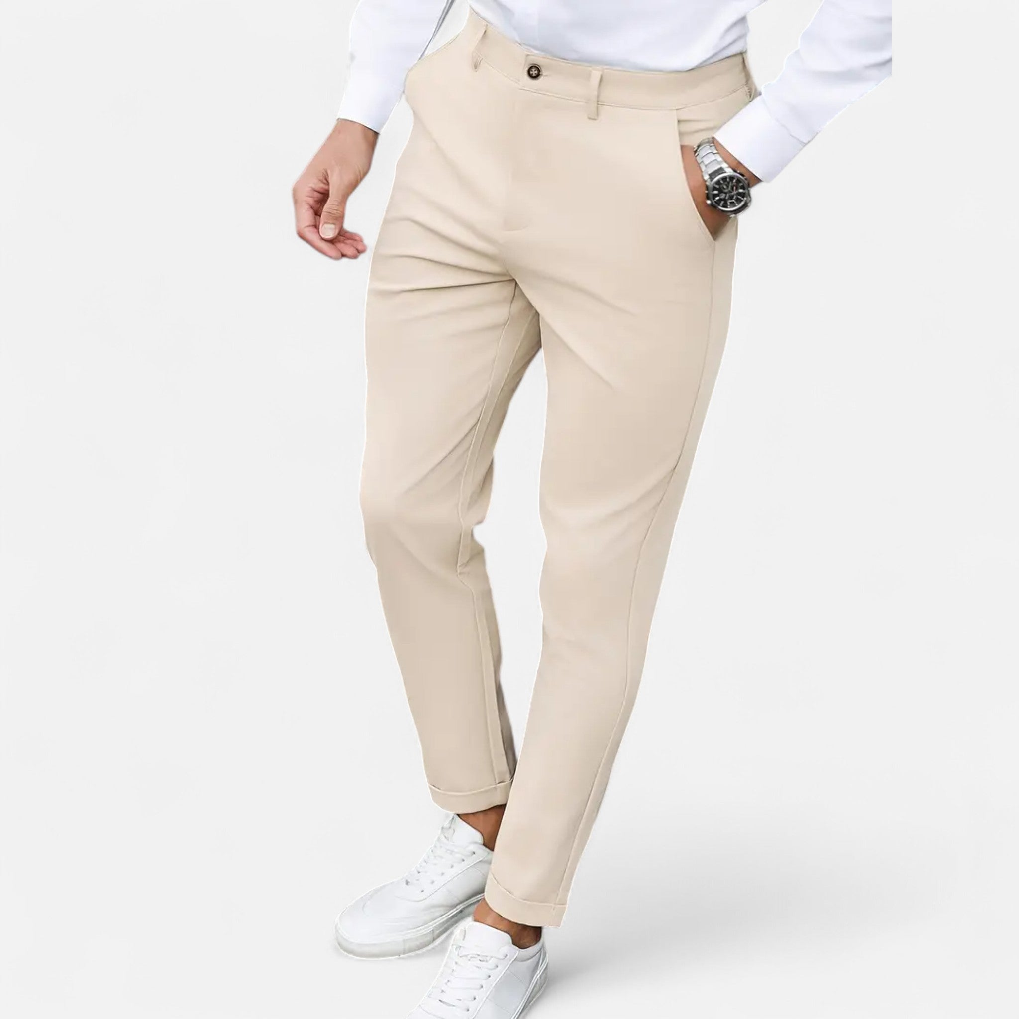 Elvaine | Men’s Slim Trousers – Wrinkle-Resistant Classic