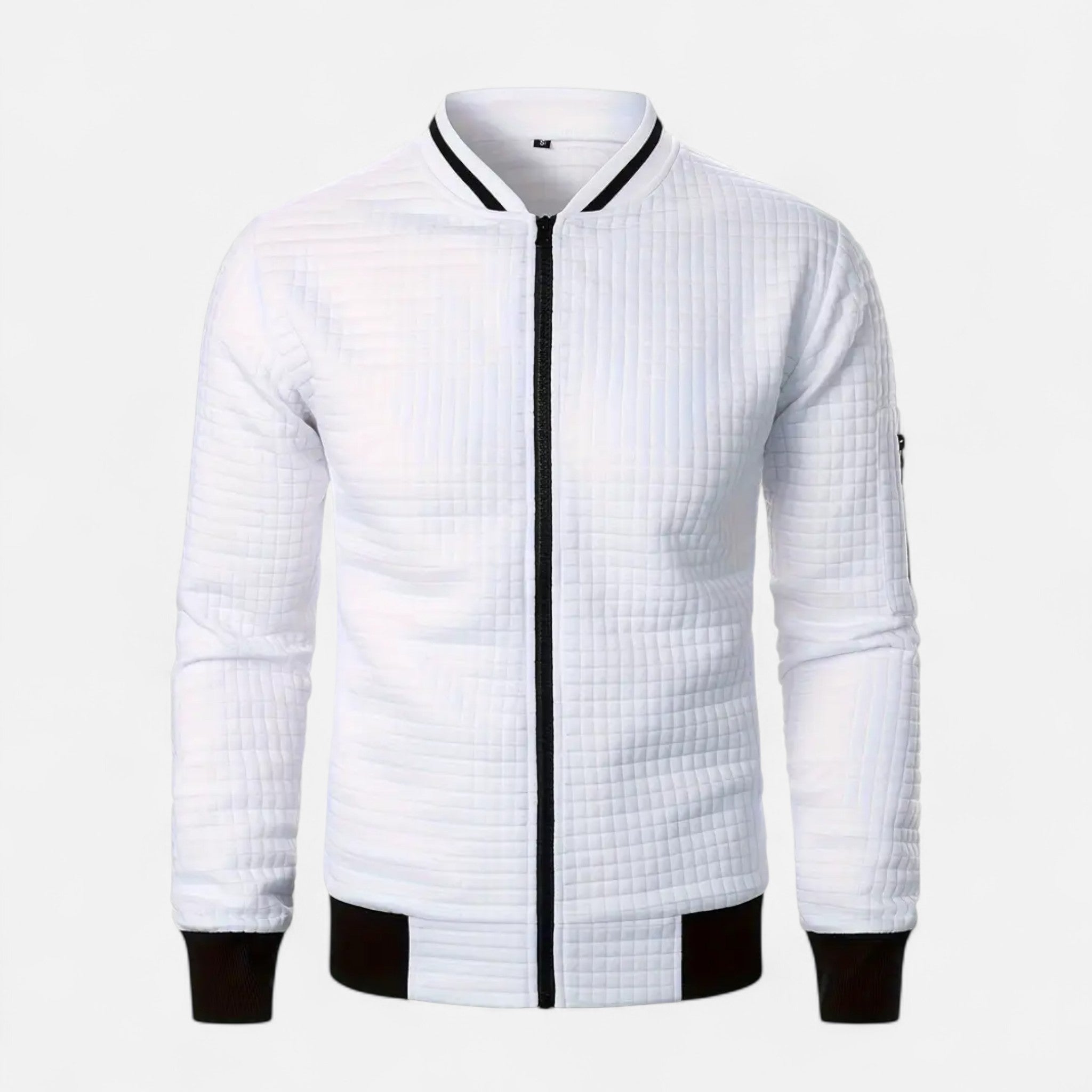 Elvaine | Men’s Zip-Up Jacket – Heritage Checked Elegance