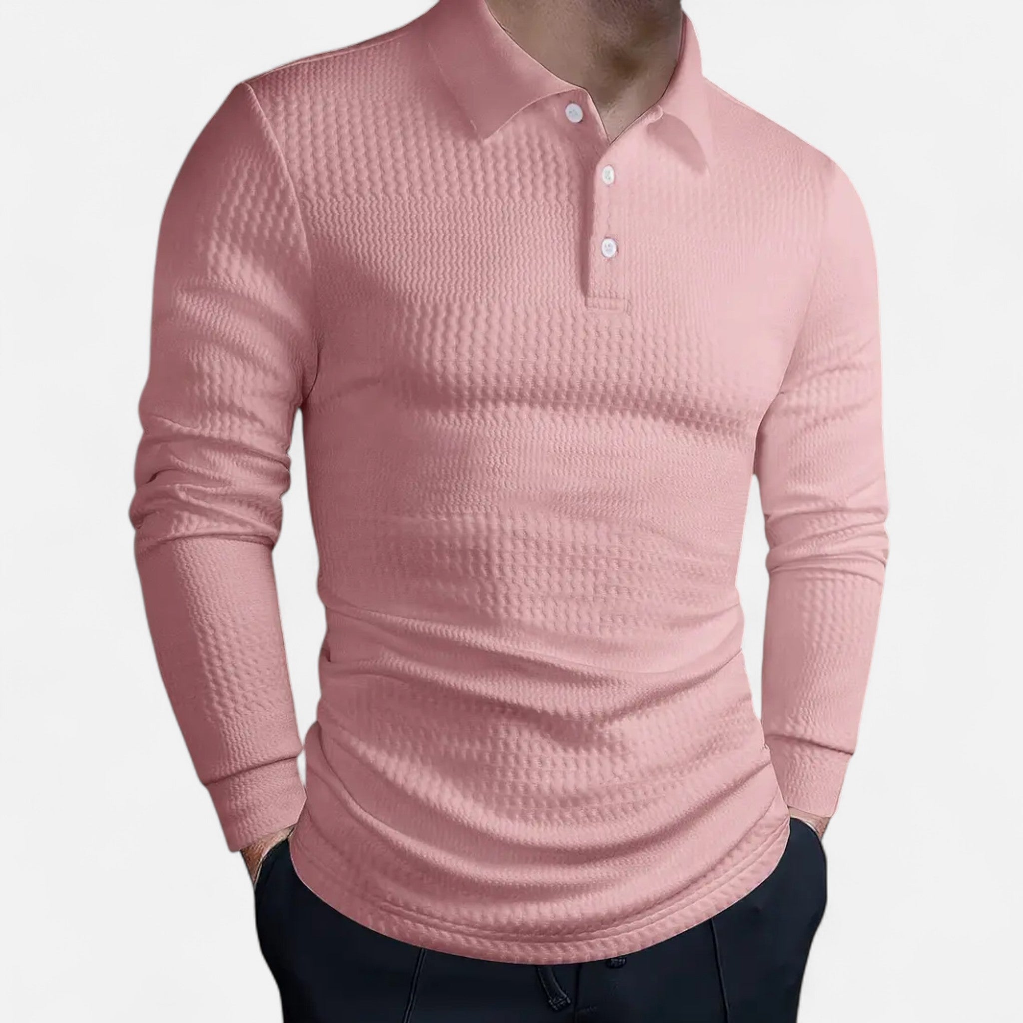 Elvaine | Men’s Full-Sleeve Polo – Refined Casual Style