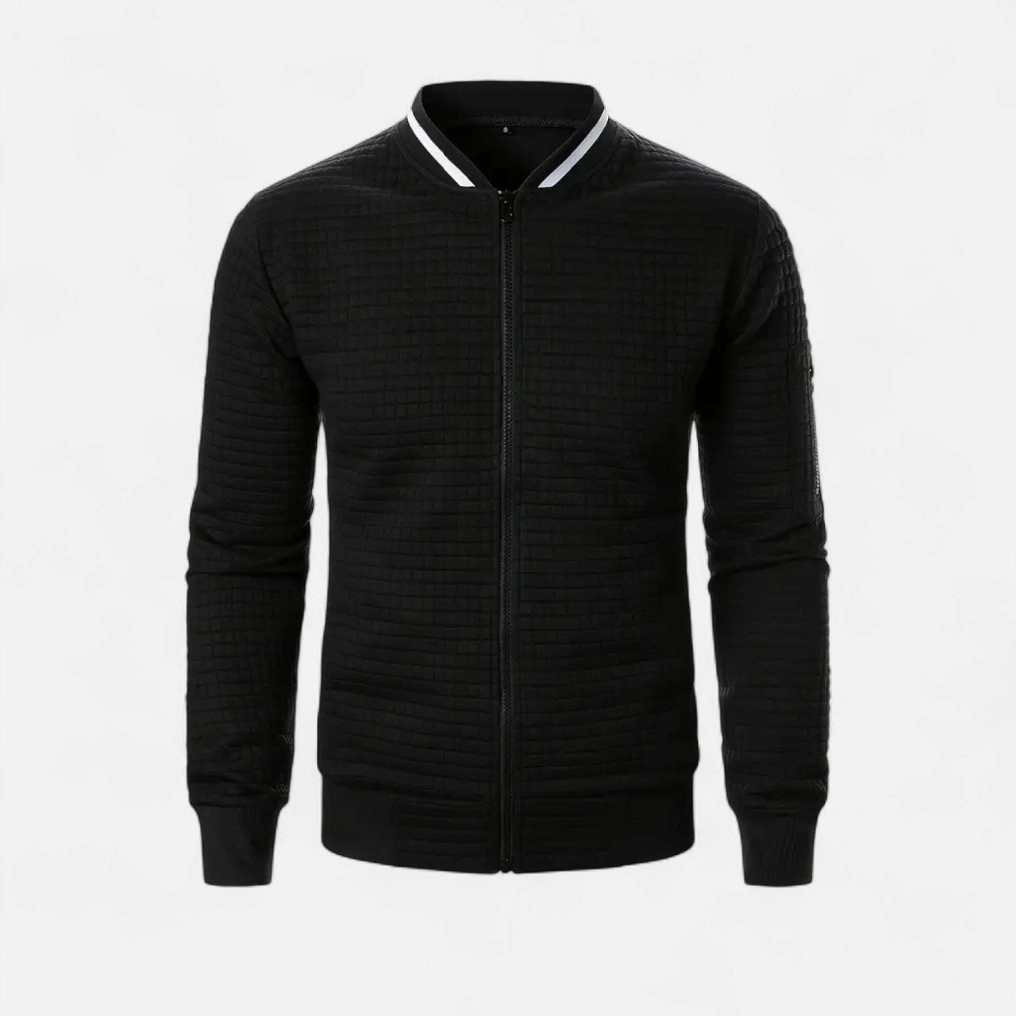 Elvaine | Men’s Zip-Up Jacket – Heritage Checked Elegance