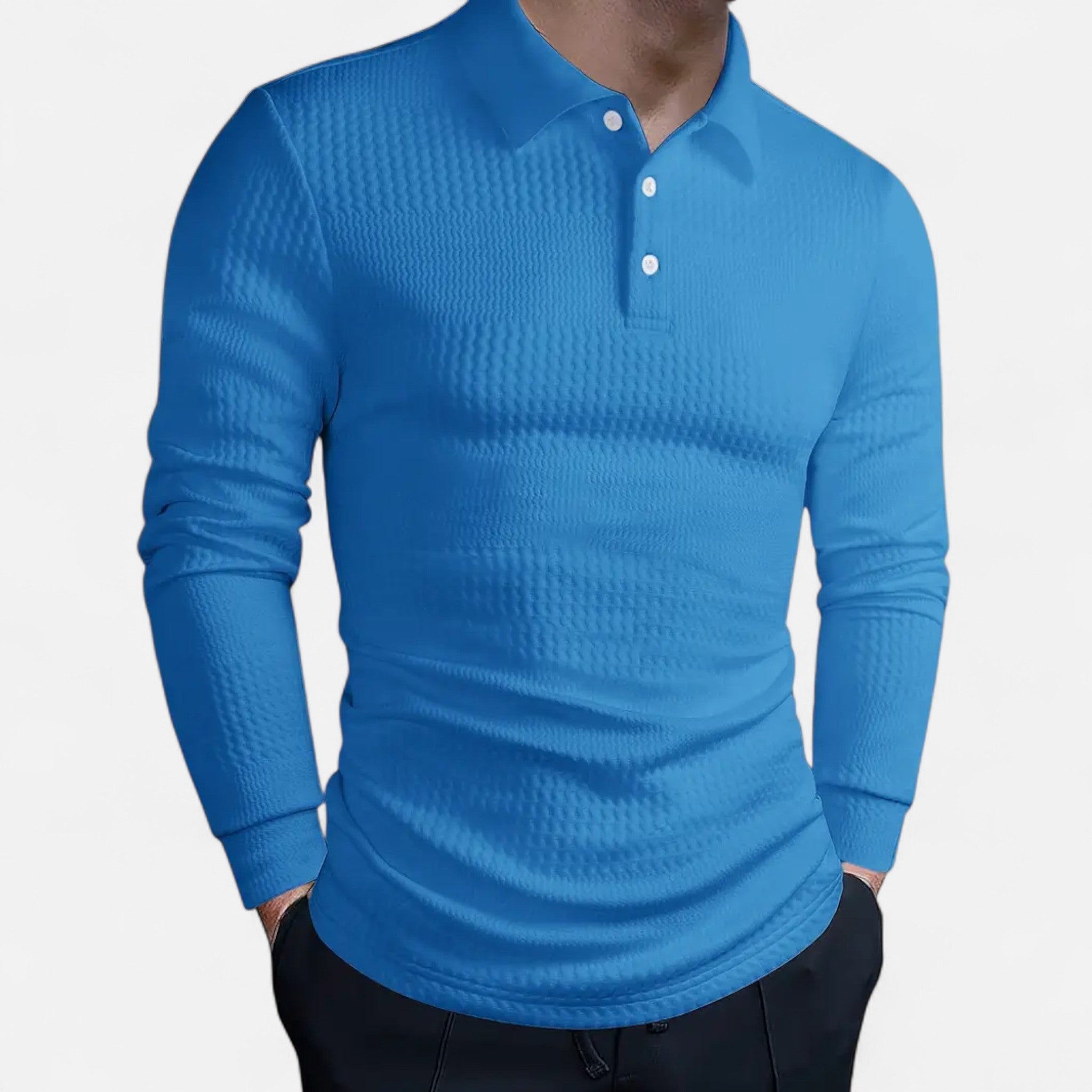 Elvaine | Men’s Full-Sleeve Polo – Refined Casual Style