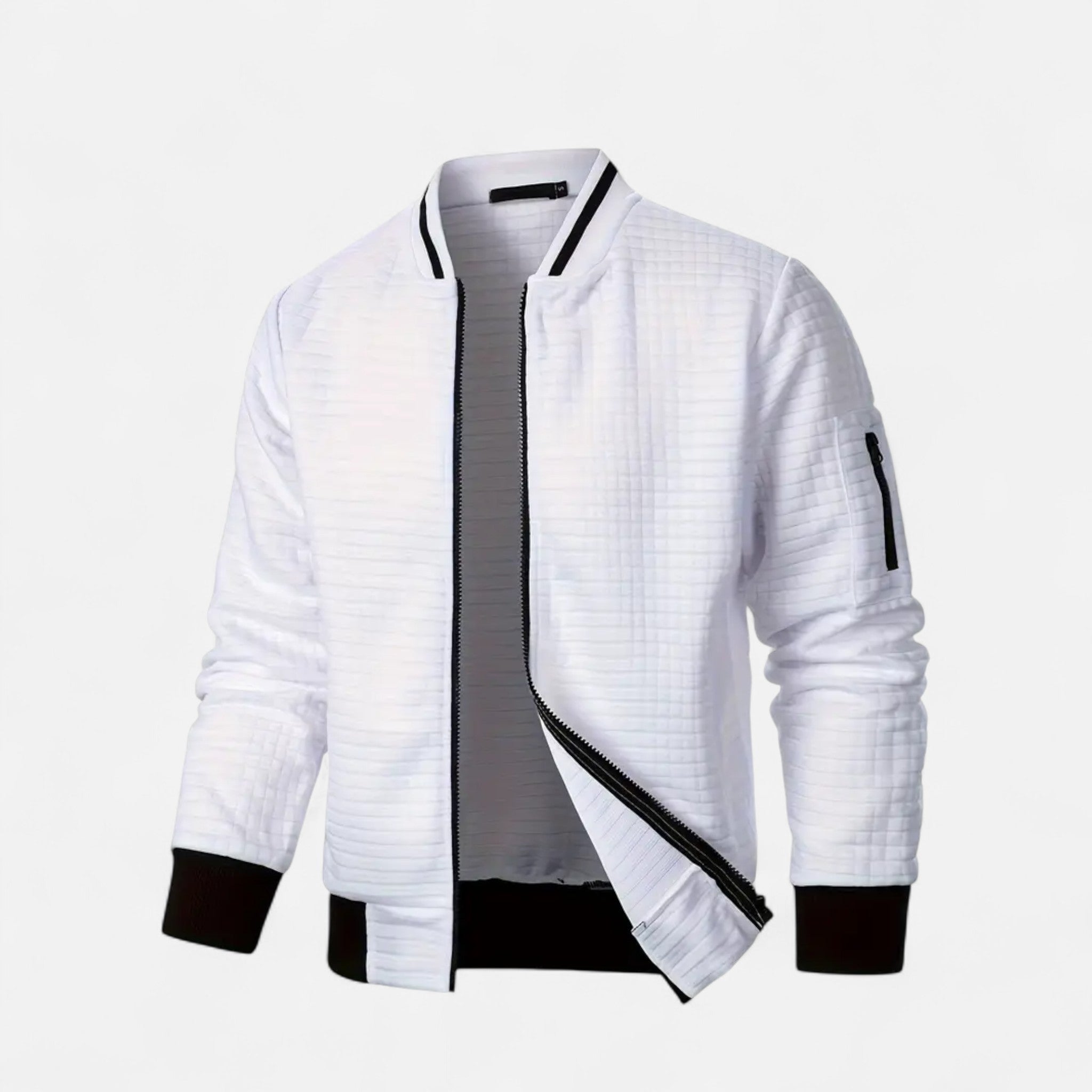 Elvaine | Men’s Zip-Up Jacket – Heritage Checked Elegance