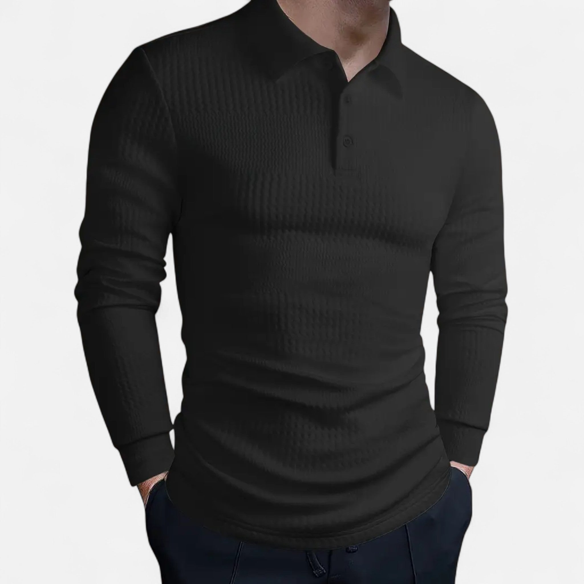Elvaine | Men’s Full-Sleeve Polo – Refined Casual Style