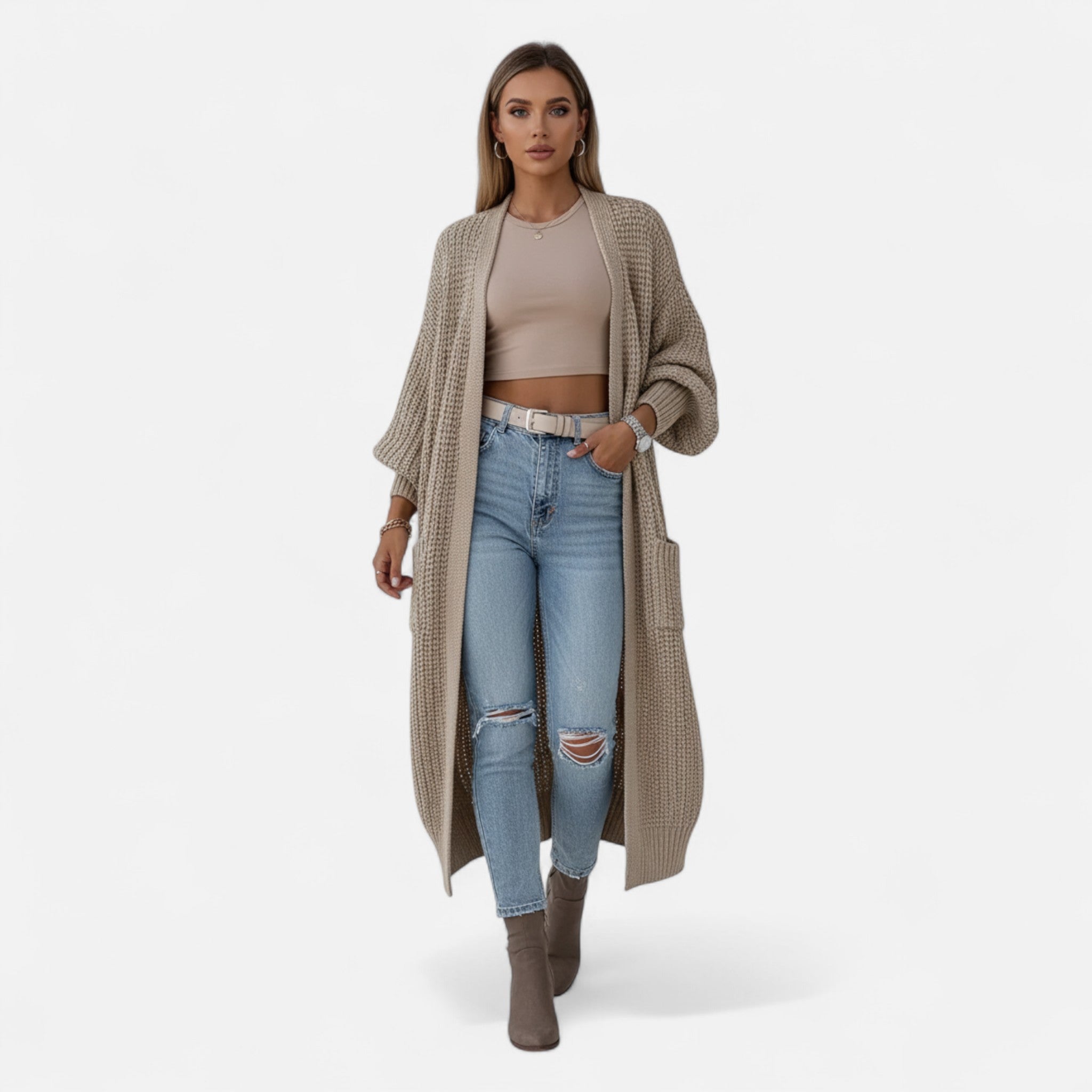 Elvaine | Women’s Long Sleeve Cardigan – Heritage Layering Piece