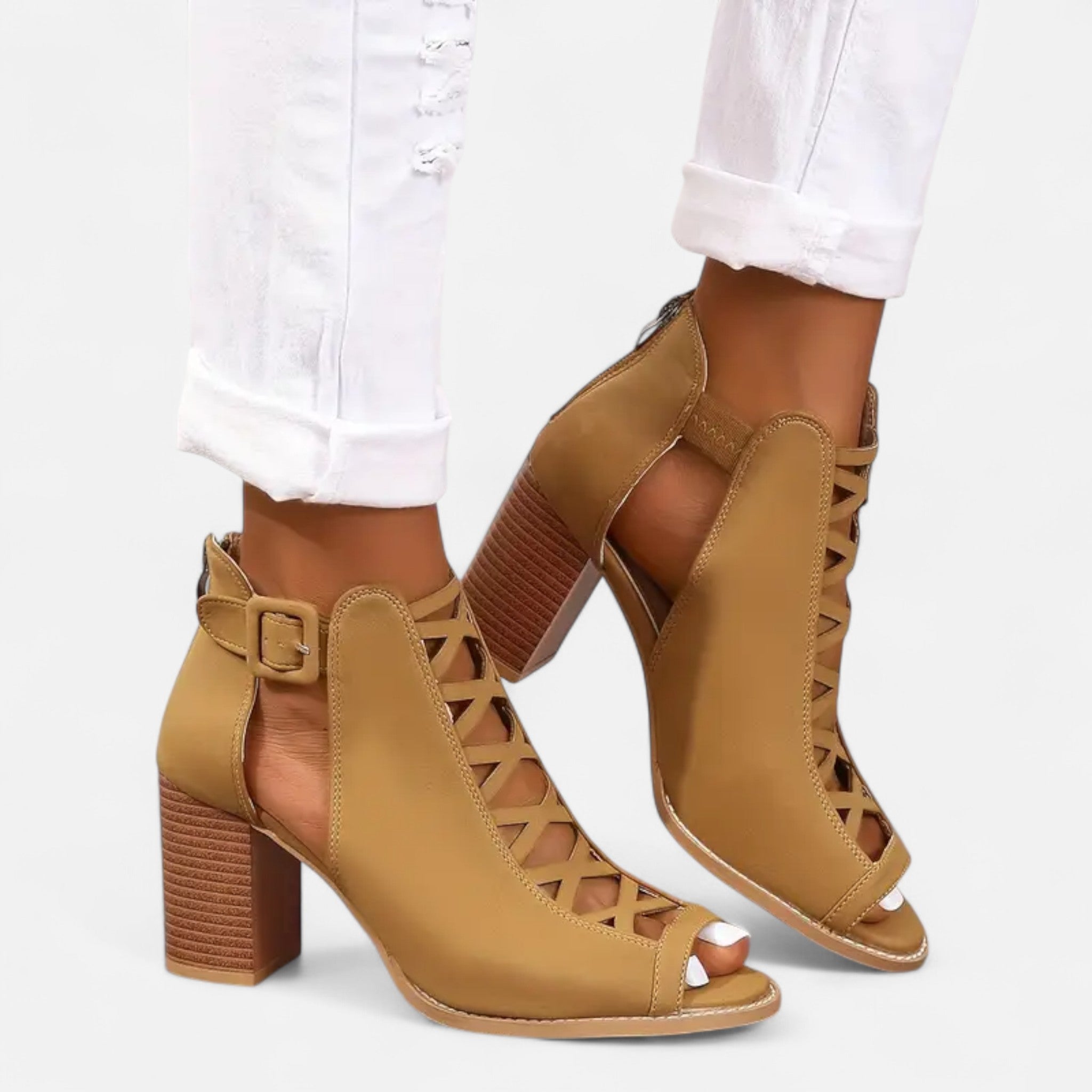 Elvaine | Women’s Chunky Heel Boots – Sophisticated Summer Design