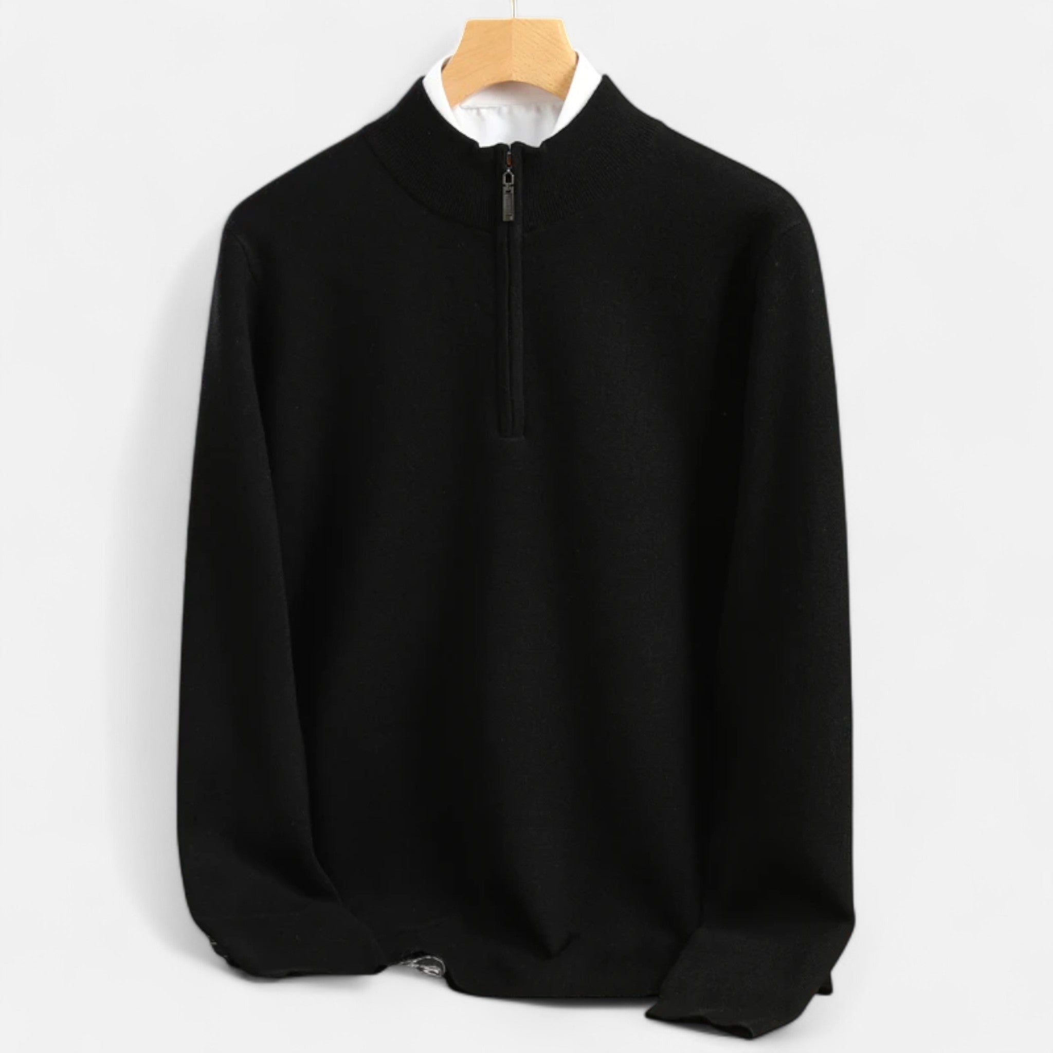 Elvaine | Men’s Merino Pullover – Half-Zip Heritage Style
