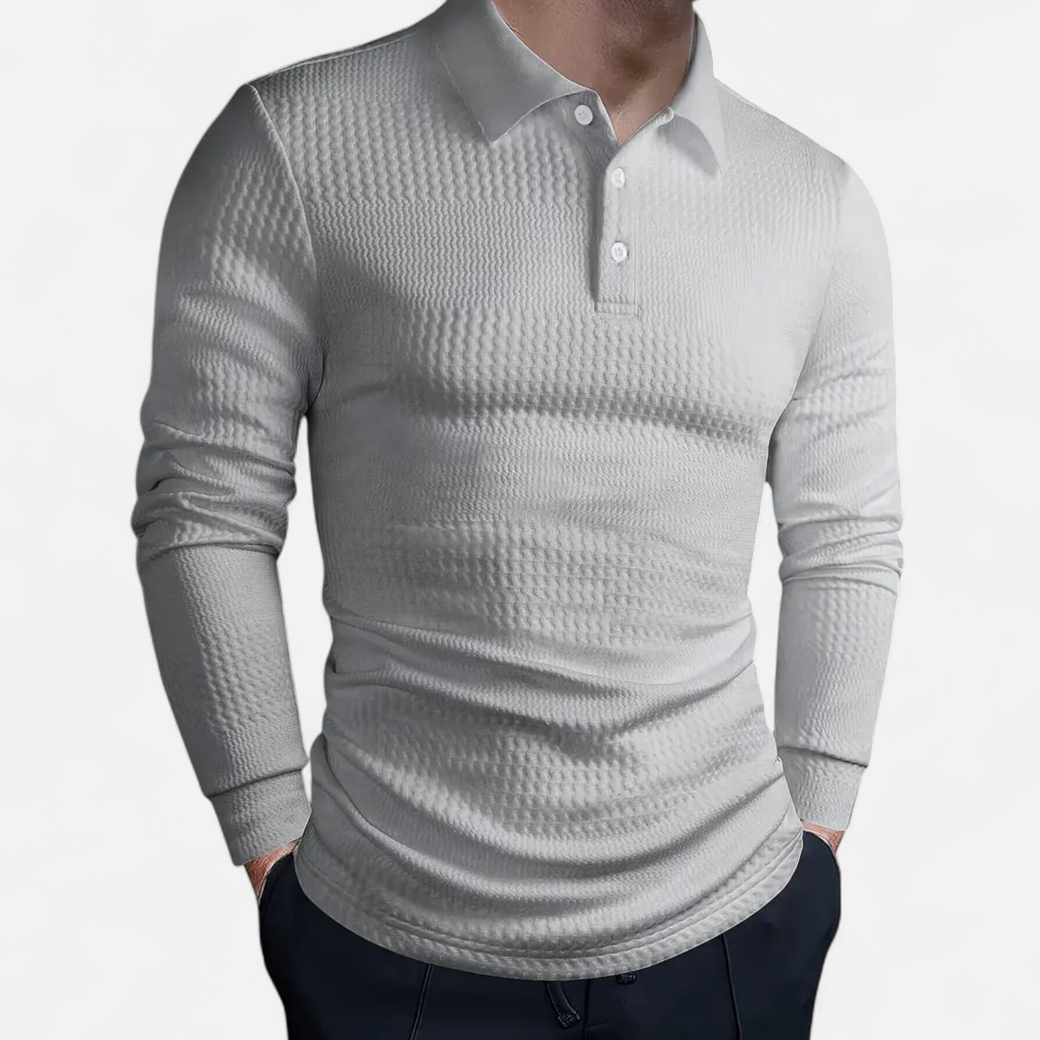 Elvaine | Men’s Full-Sleeve Polo – Refined Casual Style