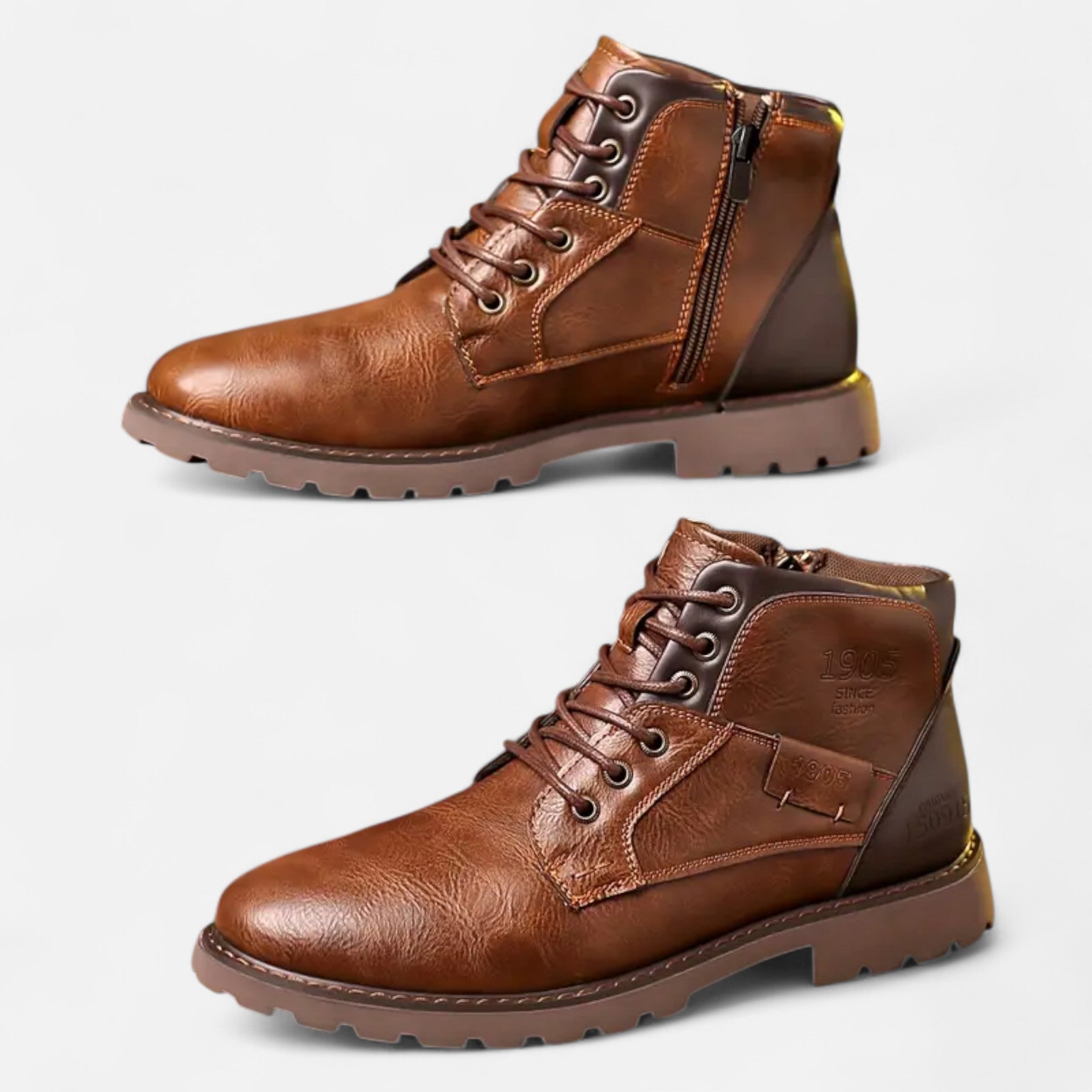 Elvaine | Men’s Lace-Up Boots – Classic Everyday Elegance