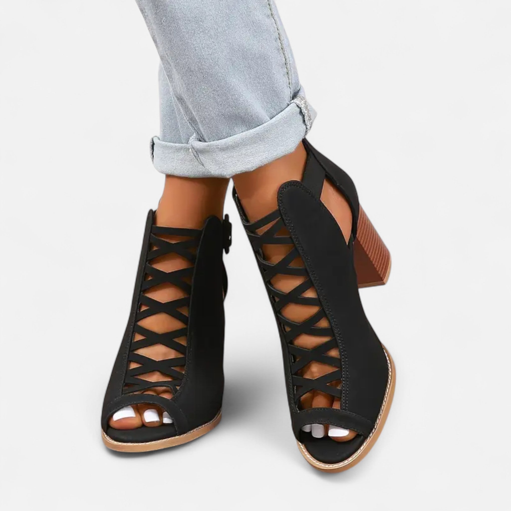 Elvaine | Women’s Chunky Heel Boots – Sophisticated Summer Design