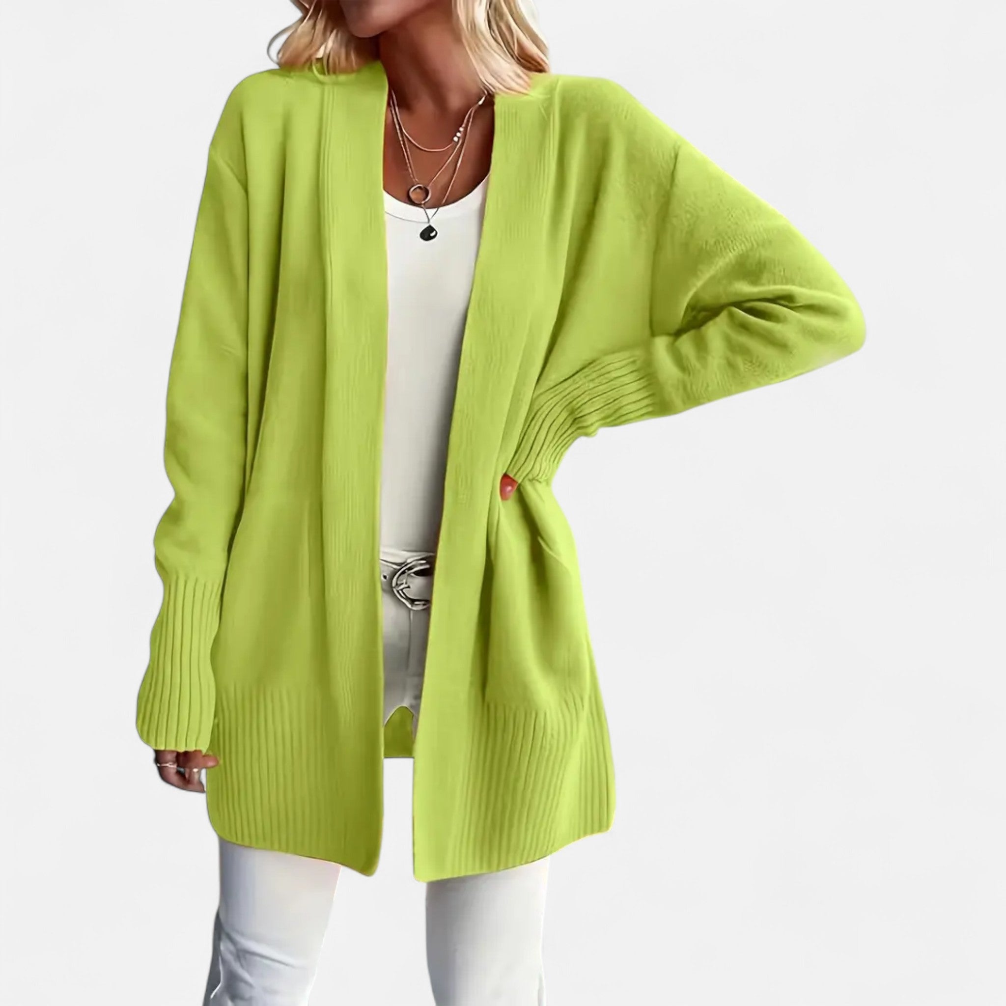 Elvaine | Women’s Knit Cardigan – Vibrant Autumn Elegance